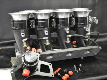 ENGLER 8 STACK  FOR CHEVY SB2  & SB2.2  SMALL BLOCK  NEW 2-7/8" BUTTERFLIES